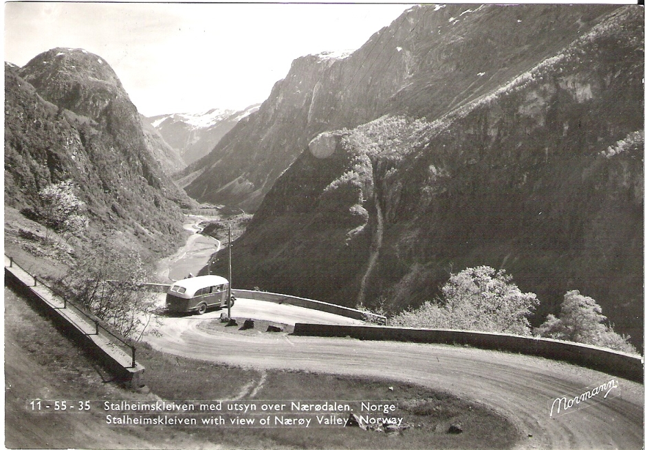 Stalheimskleiven 1954. Normann 11-55-35