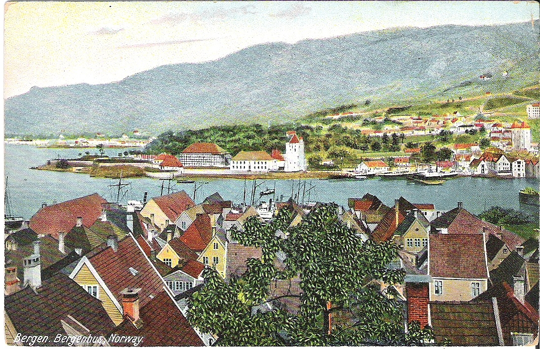 Bergen, Bergenhus. Amerikansk kort