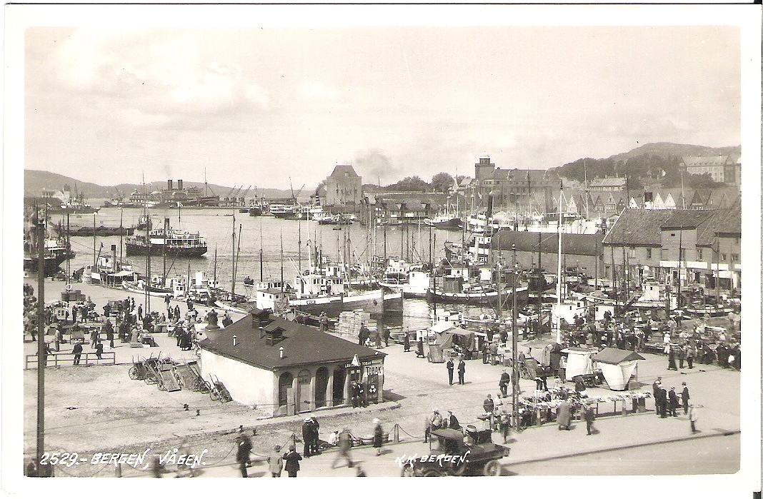 Bergen, Vågen. K. Knudsen 2529