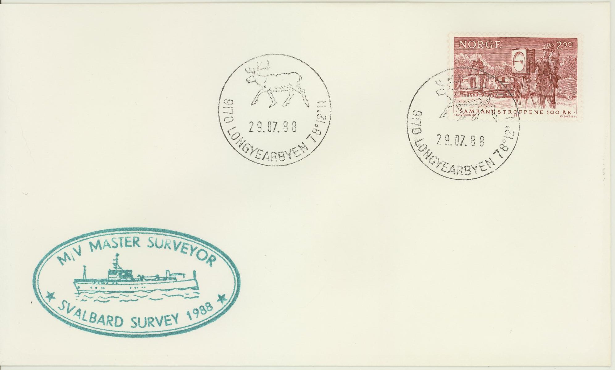 M/V MASTER SURVEYOR / *SVAKBARD SURVEY 1988*. Longyearbyen