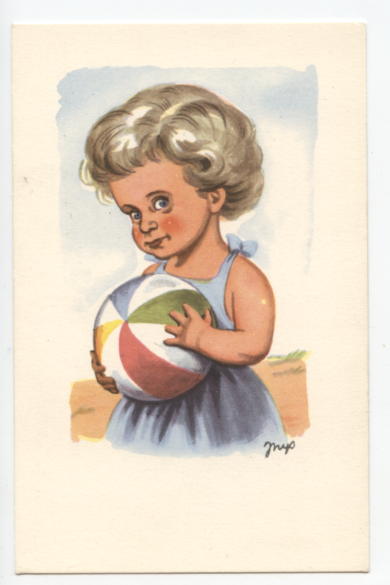 Pigen med bolden. Prip.
