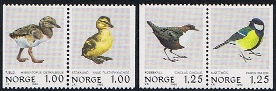 NK 859-62 - S8 + S9 - Norske Fugler I **