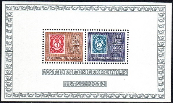 NK 686 BL 1 - 100-års Jubiléet for posthorn-motivet **