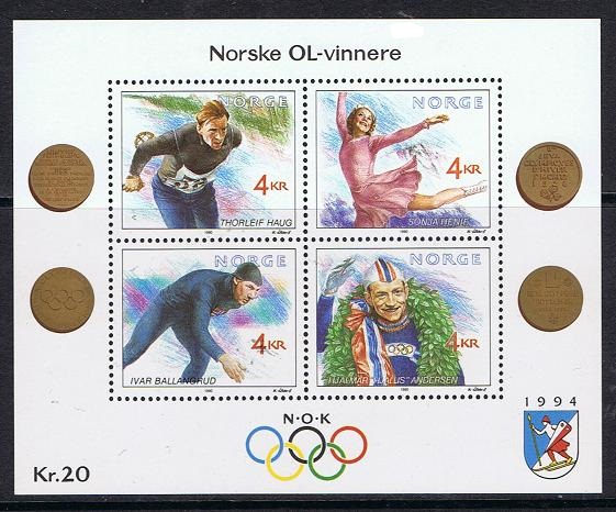 NK 1099-1102 BL 13 - Norske OL-vinere II **