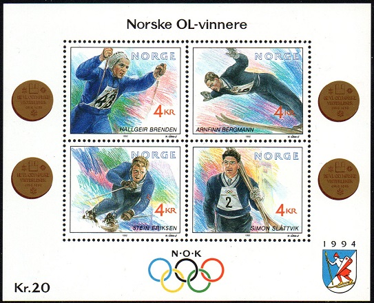 NK 1139-42 BL 16 - Norske Ol-vinnere IV **