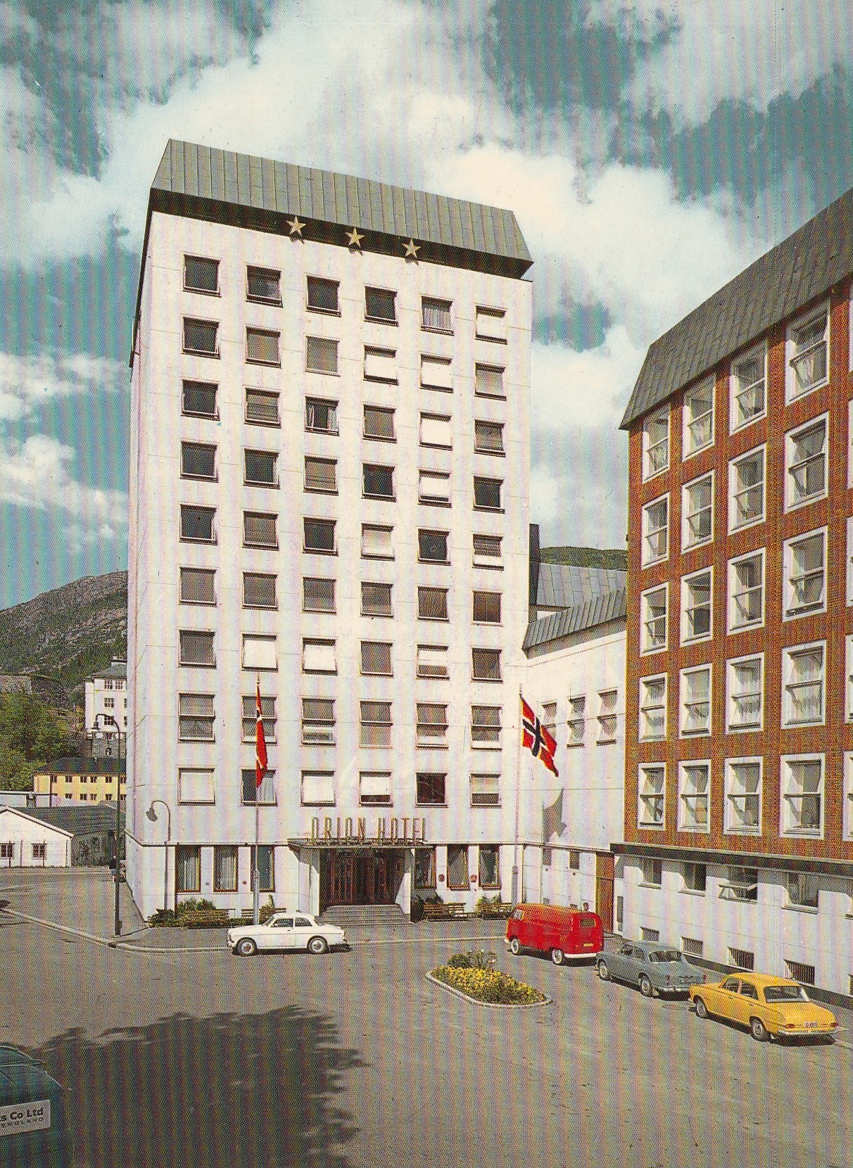 Eldre kort fra Bergen. Orion Hotell. Aune F-1798-4
