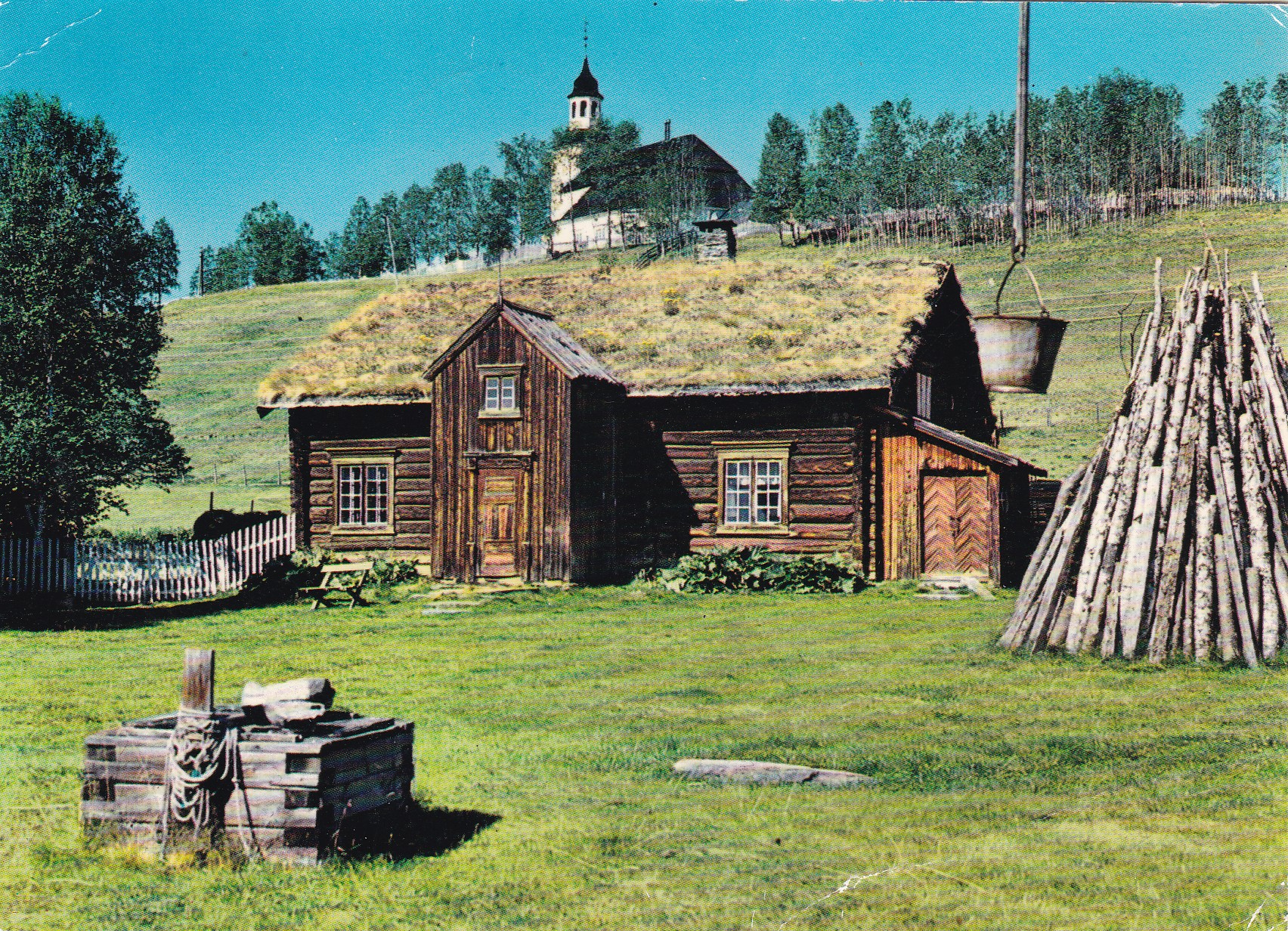 Parti ved Tynset kirke ( Aune F-4056-9)