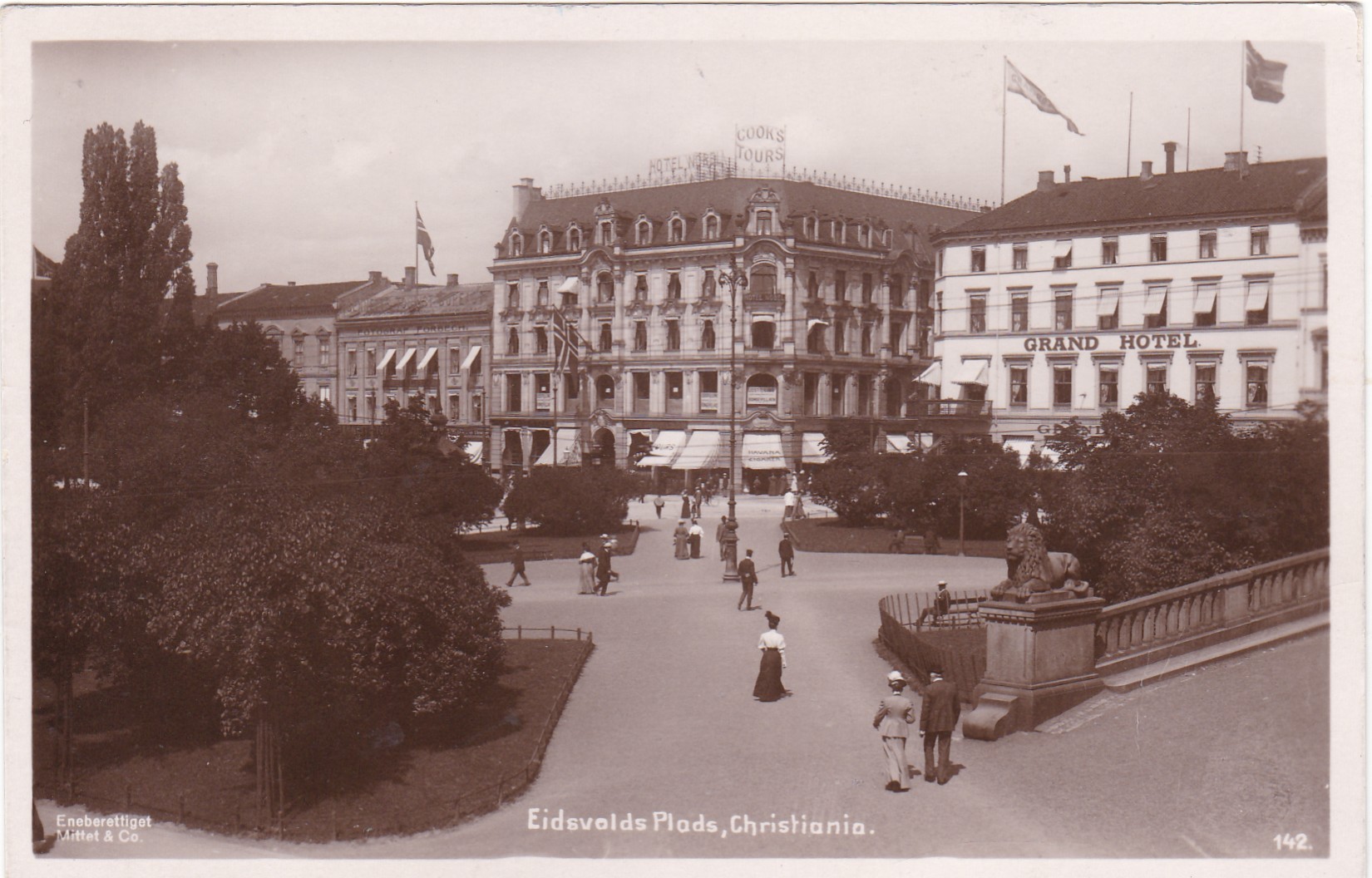 Eidsvolds Plads, Christiania ( Eneberettiget Mittet & Co 142)