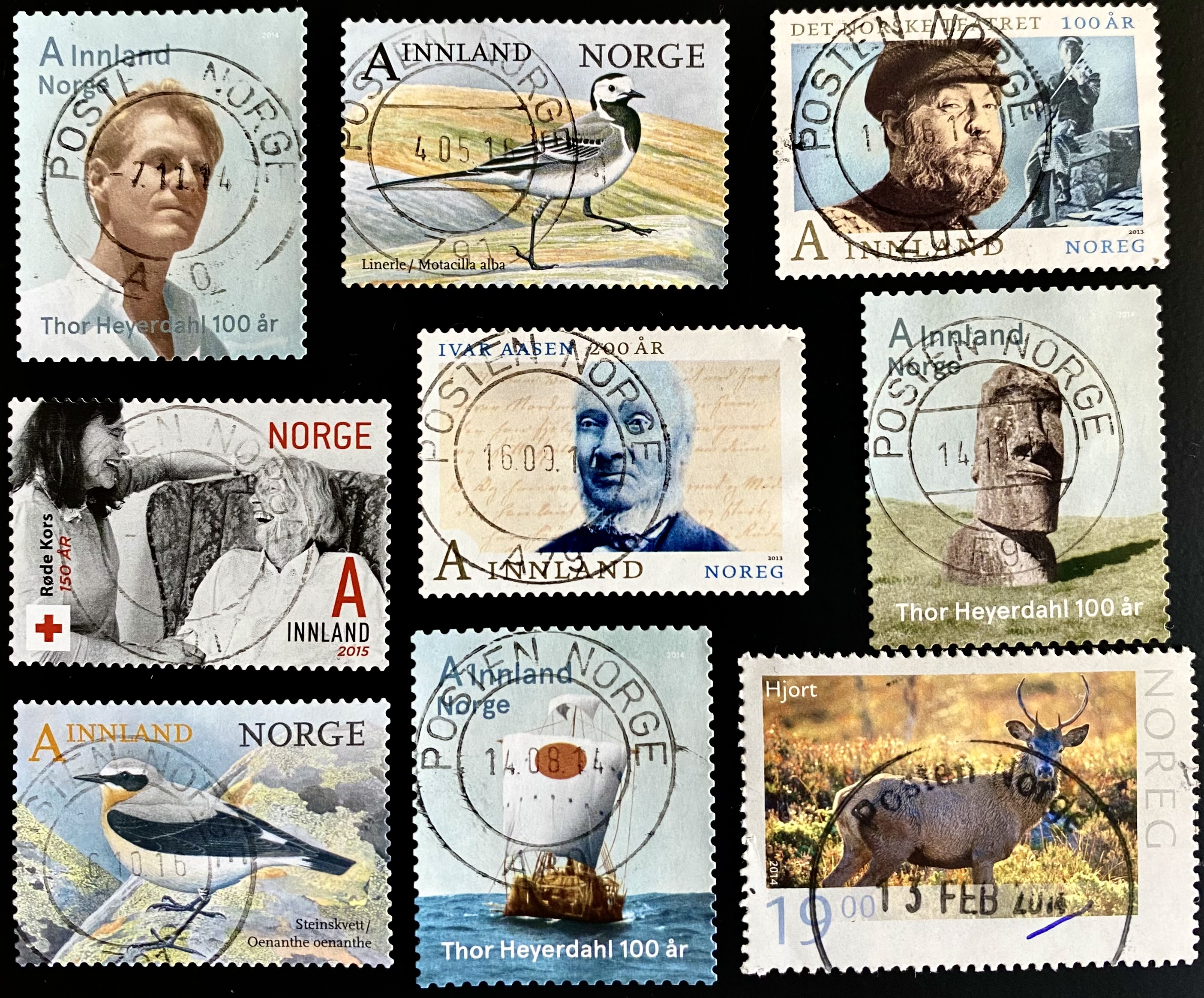 9 Merker Stemplet Posten Norge
