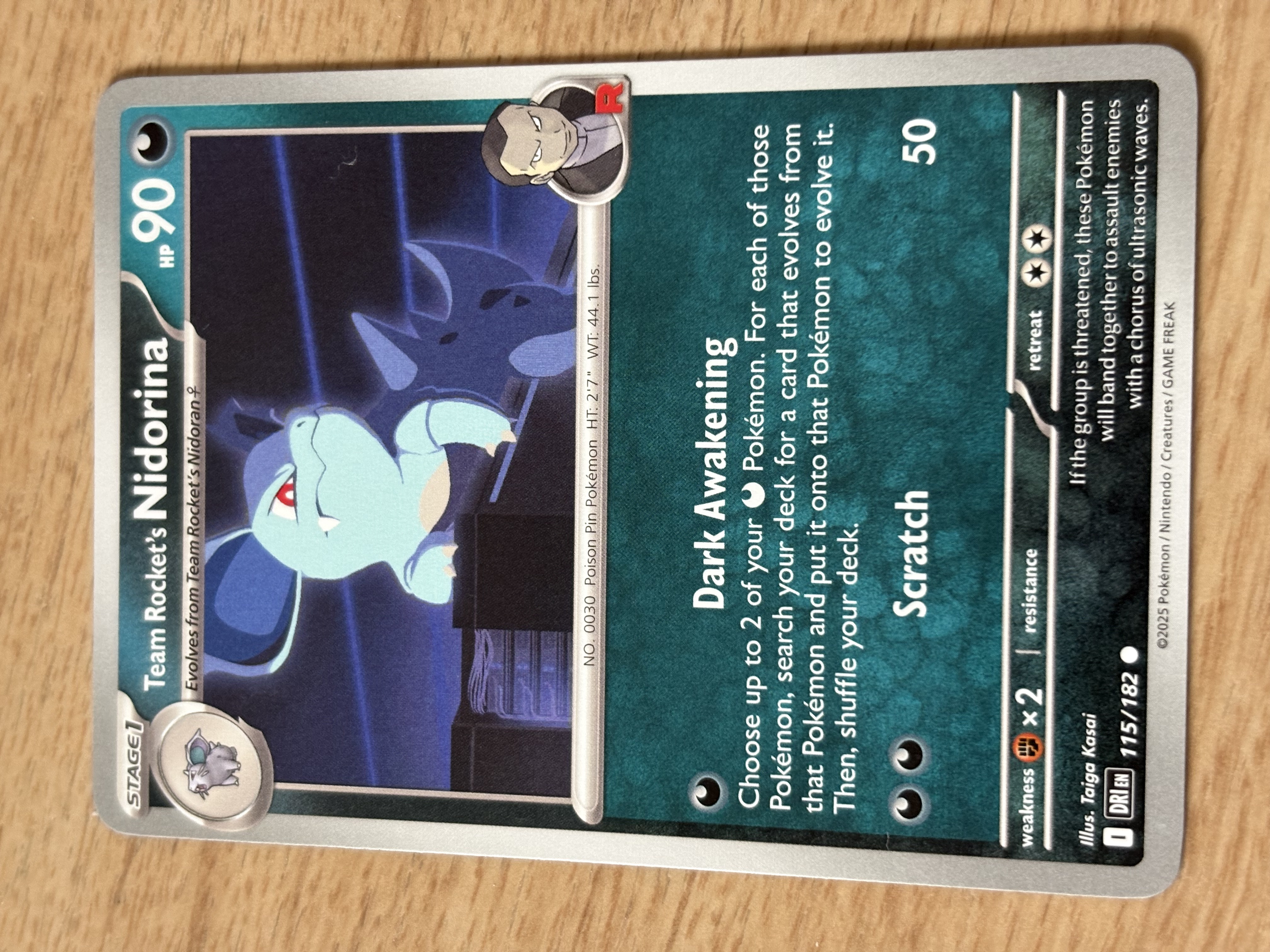 Team Rocket´s Nidorina - 2025 - HP 90 - 068/182 - V