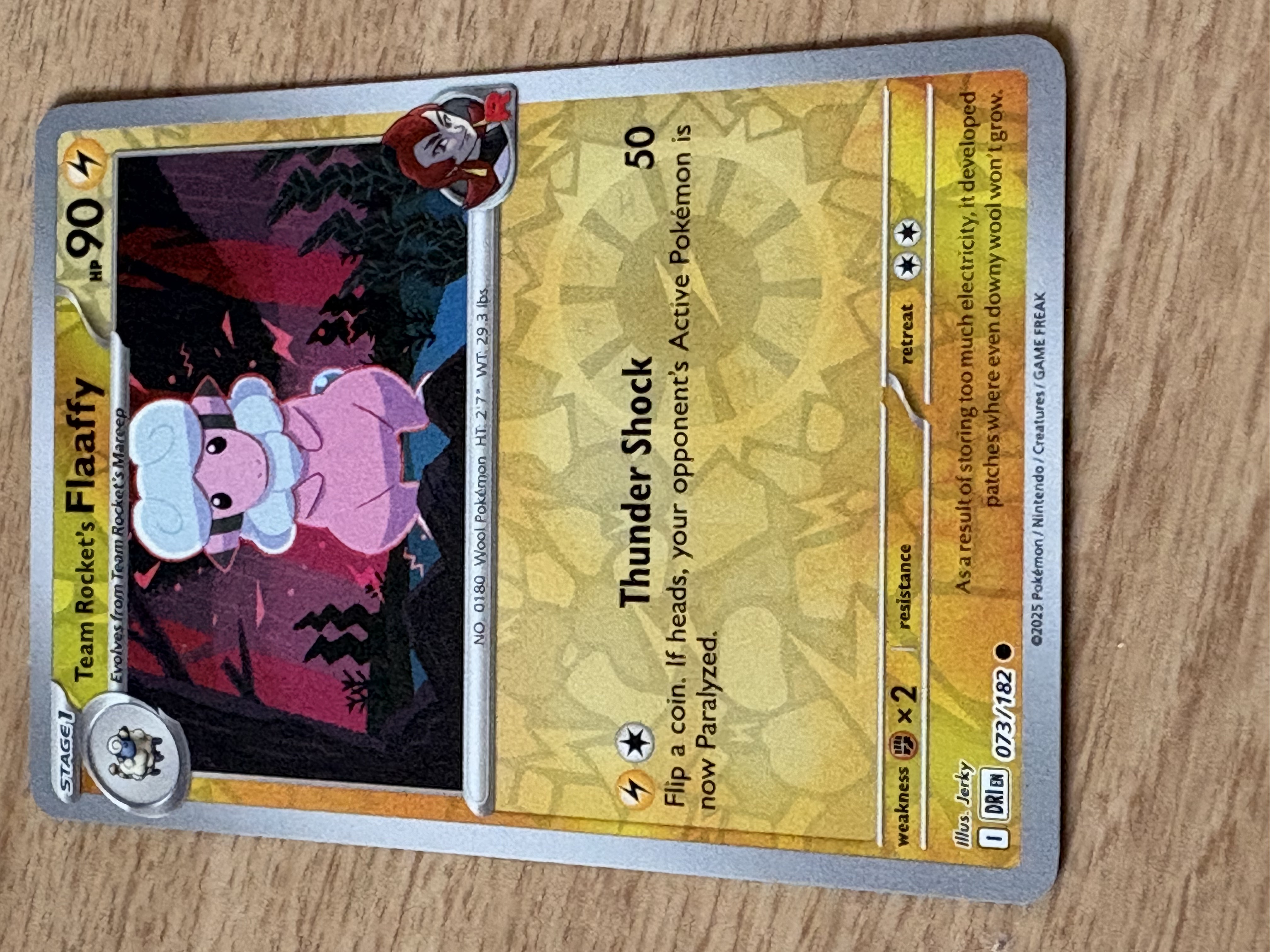 Team Rocket´s Flaaffy - 2025 - HP 90 - 073/182 - V