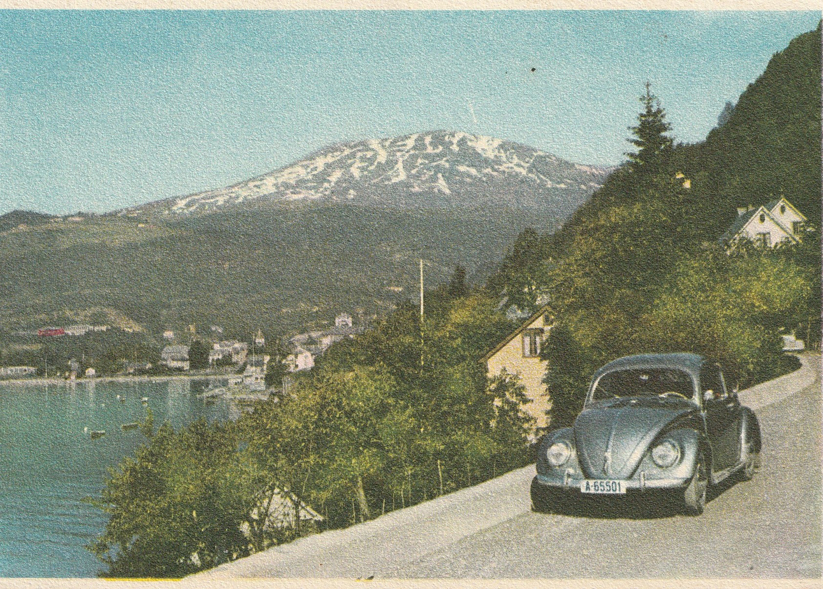 Eldre kort : Parti ved Øystese i Hardanger . Oppi 2143/185