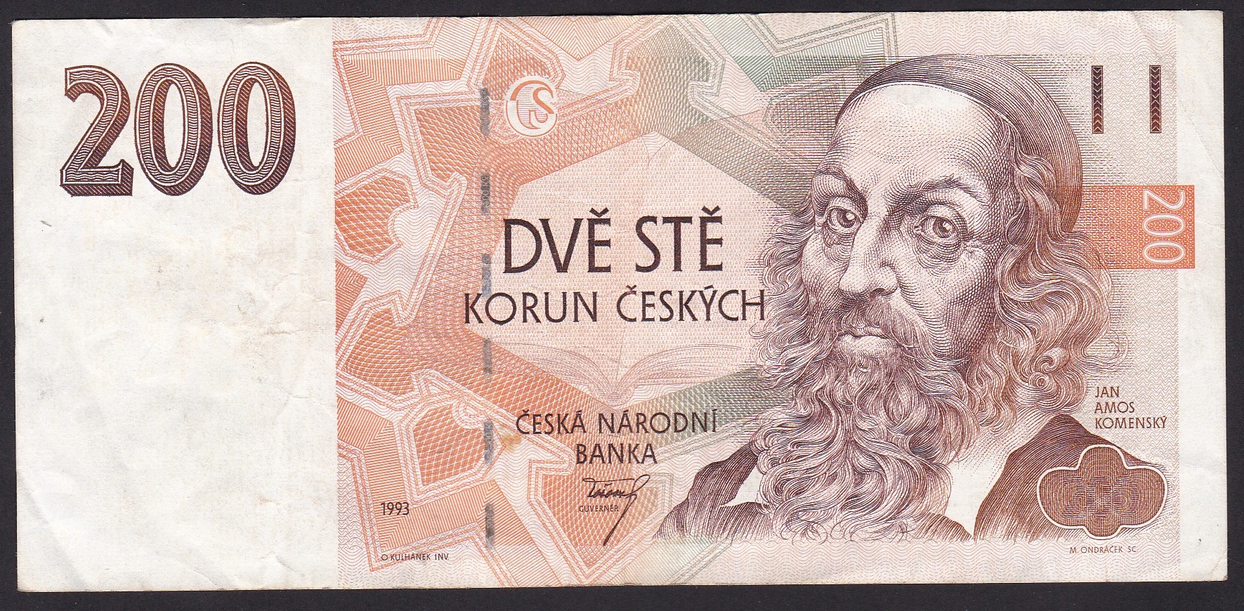 Tsjekkia . 1993. 200 Korun