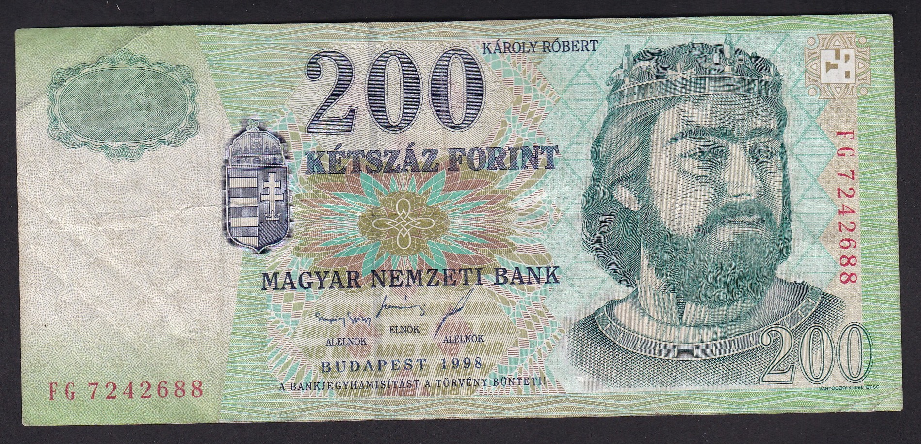 Ungarn . 1998.  200 Forint
