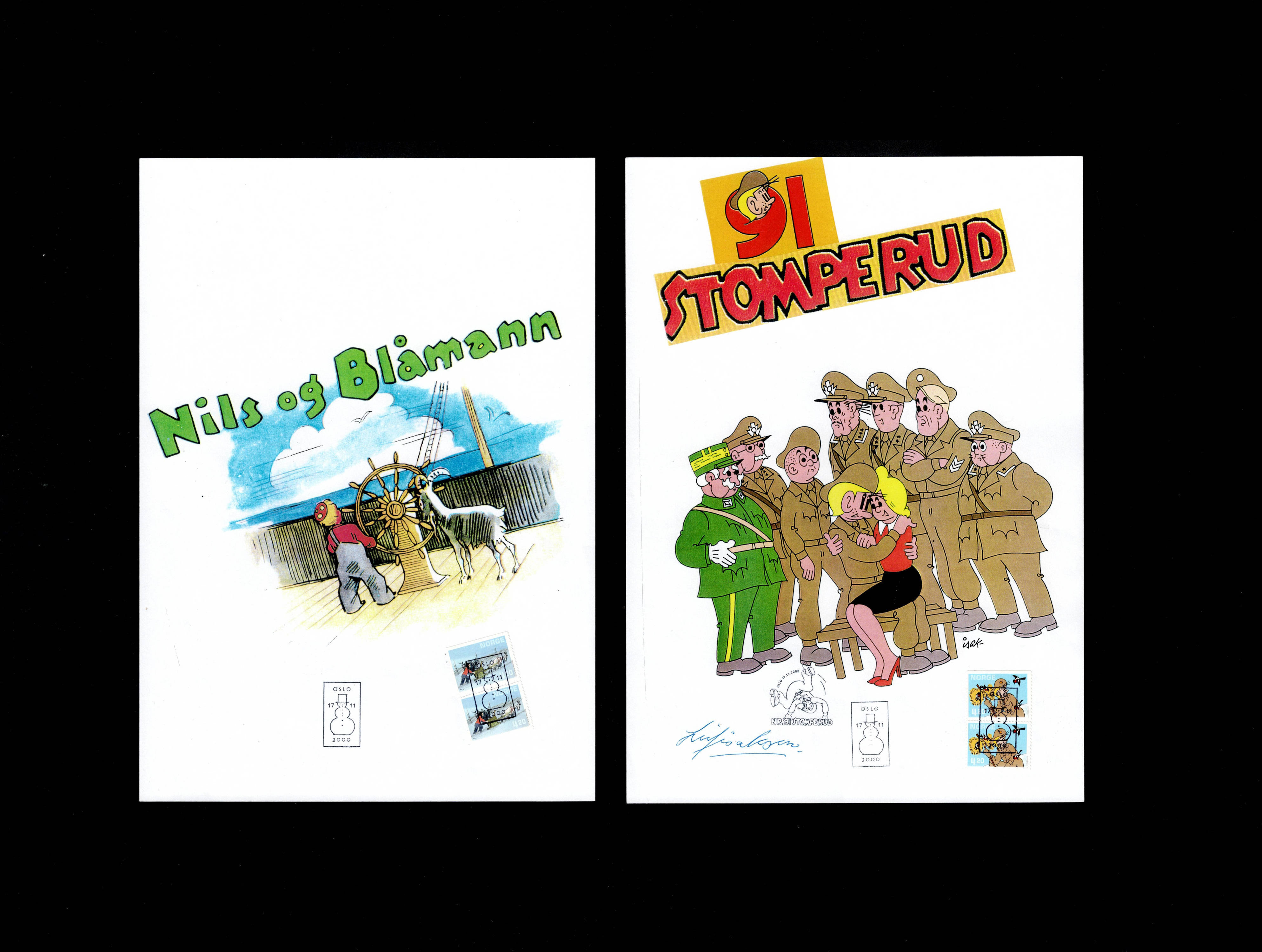 FDC 2000 NK1406-07 Stomperud JUL signert Leif Isaksen