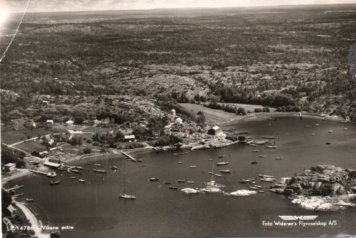 Fredrikstad, VIkene østre. Hj.bøy.  Porto 25,-kr