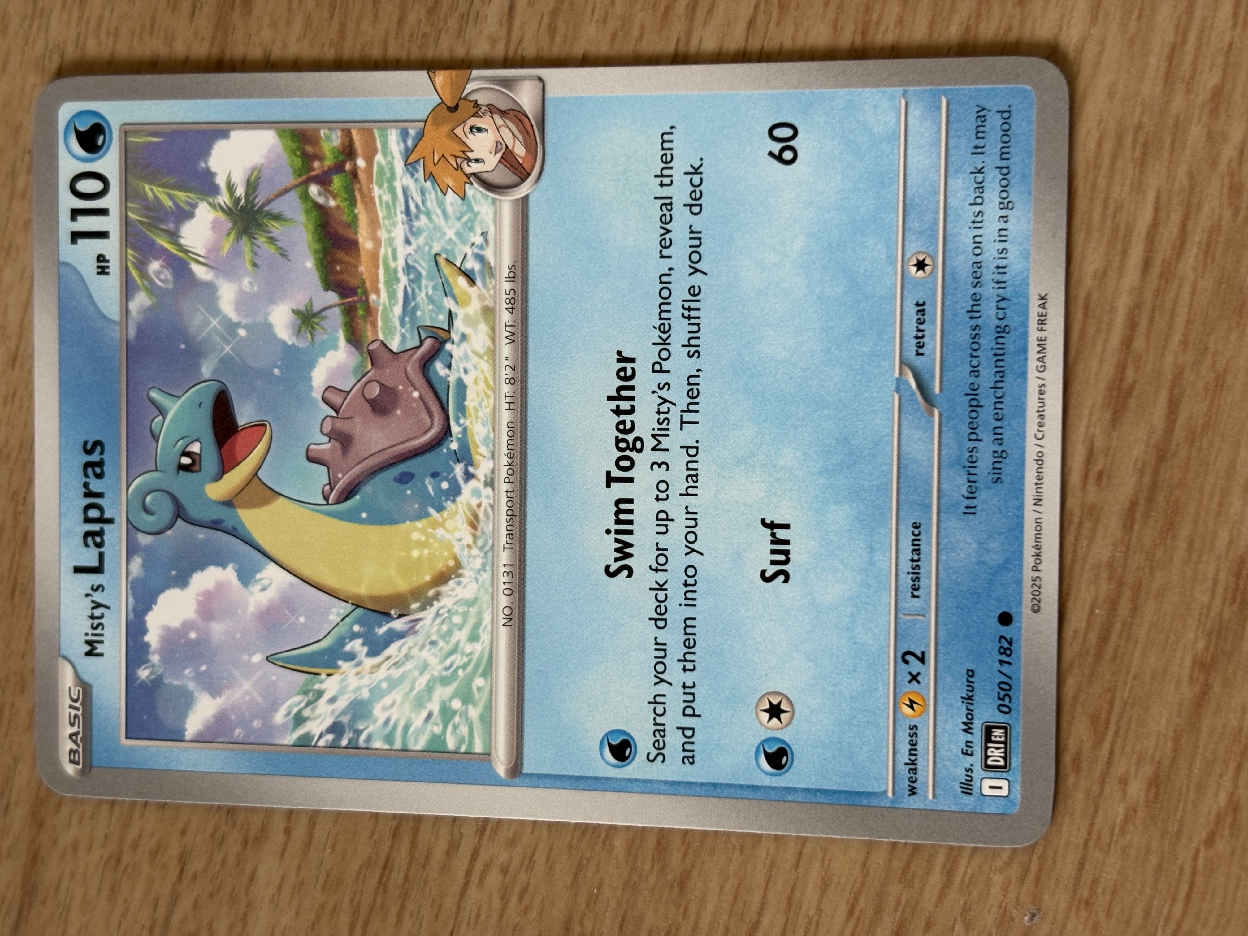 Misty´s Lapras - 2025 - HP 110 - 050/182 - V