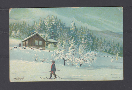 Otto Valstad kartongkort datert 1902