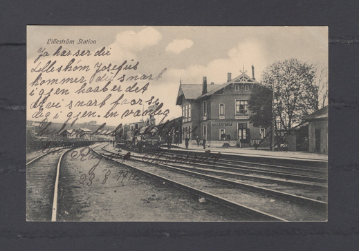 Lilleström Station stmp 1911