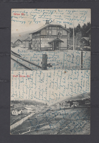 Grua stasjon  stmp Lunner 1908