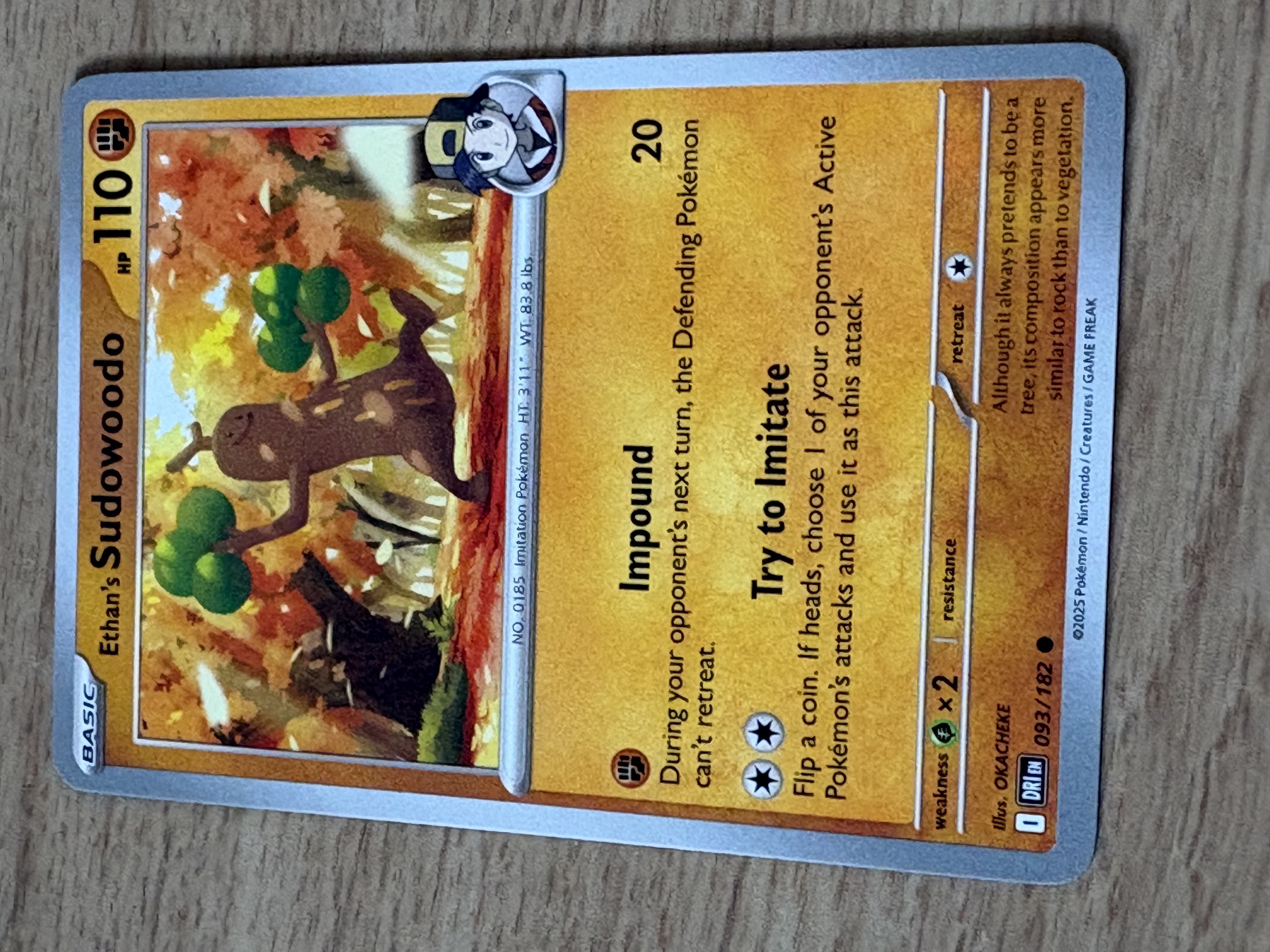 Ethan´s Sudowoodo - 2025 - HP 110 - 093/182 - V