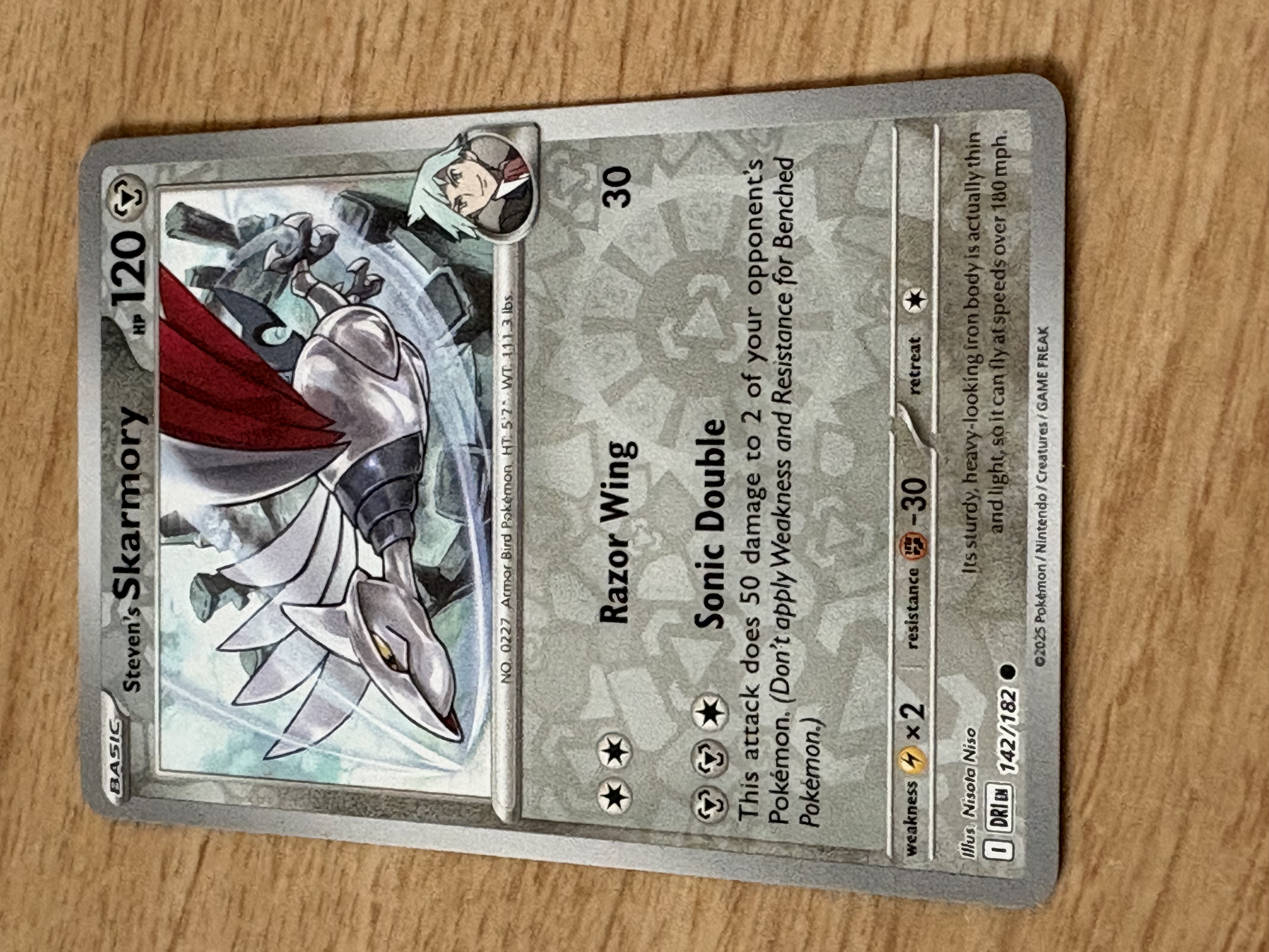 Steven´s Skarmory - 2025 - HP 120 - 142/182 - V
