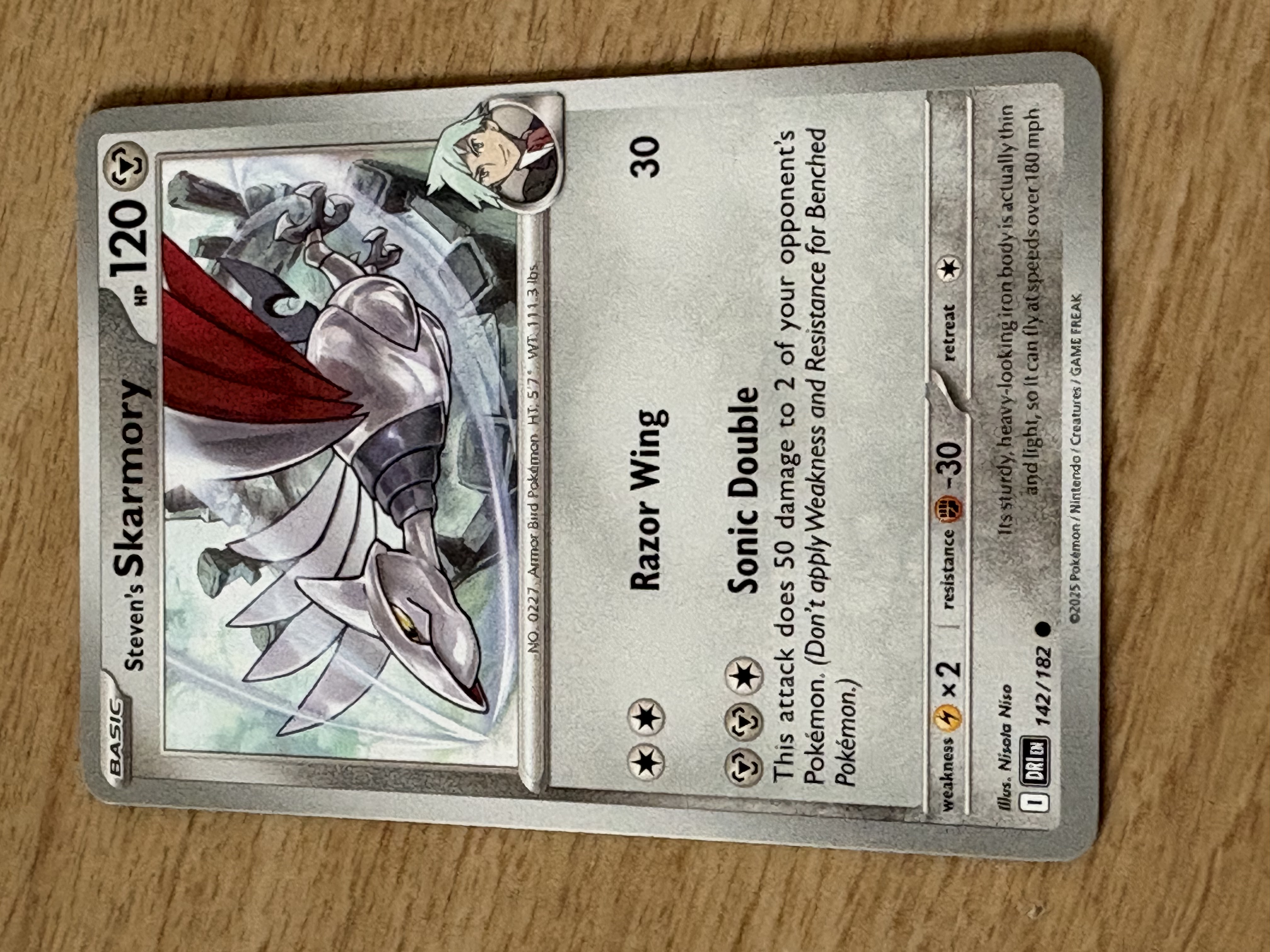 Steven´s Skarmory - 2025 - HP 120 - 142/182 - V