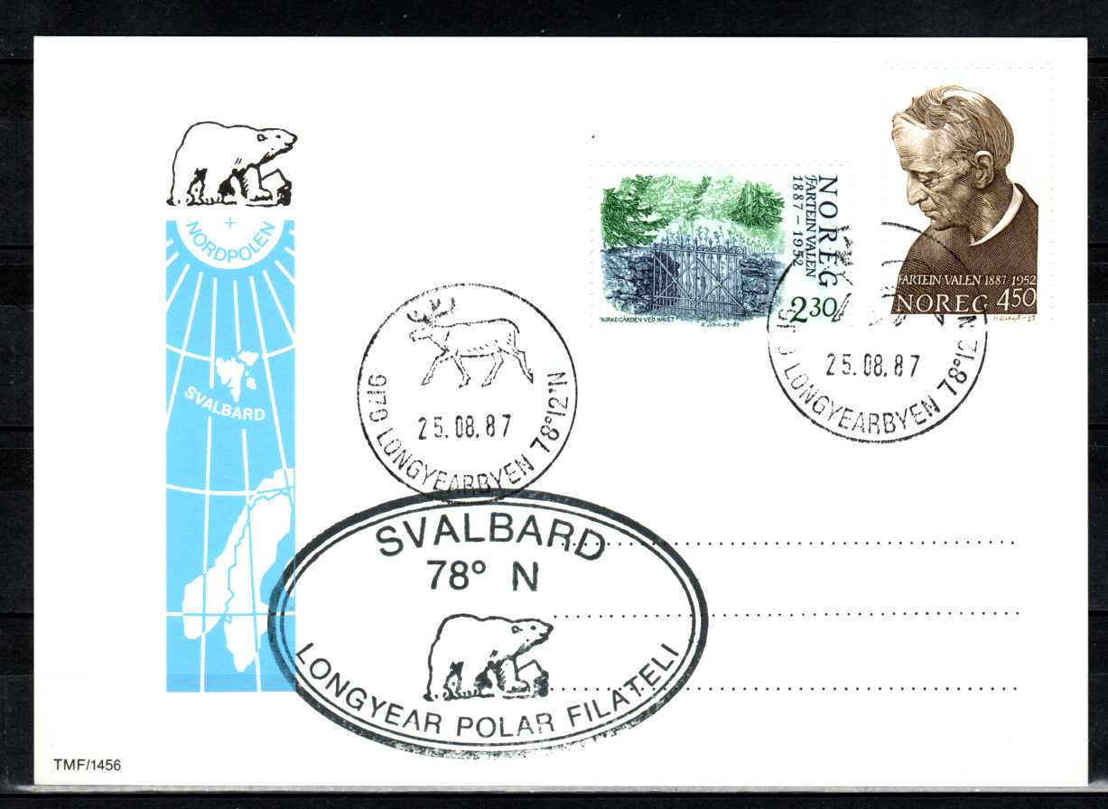 FDC HK 1021-22 stemplet Longyearbyen