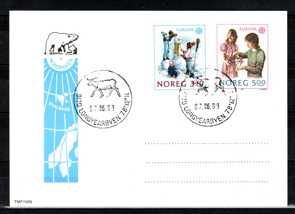 FDC HK 1068-69 stemplet Longyearbyen