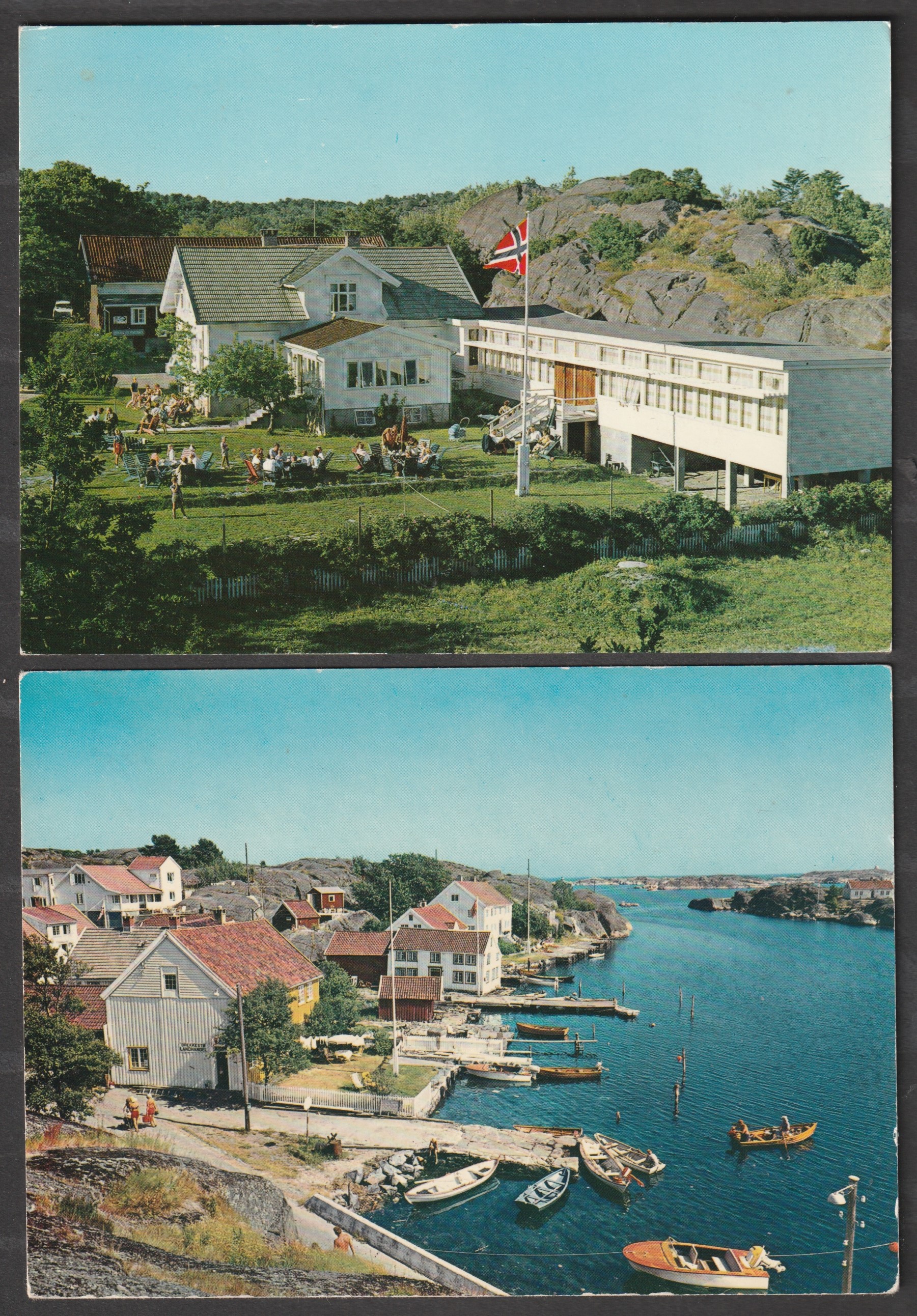 Brekkestø. 2 kort. Aune F-1755-4 og F-3263-7