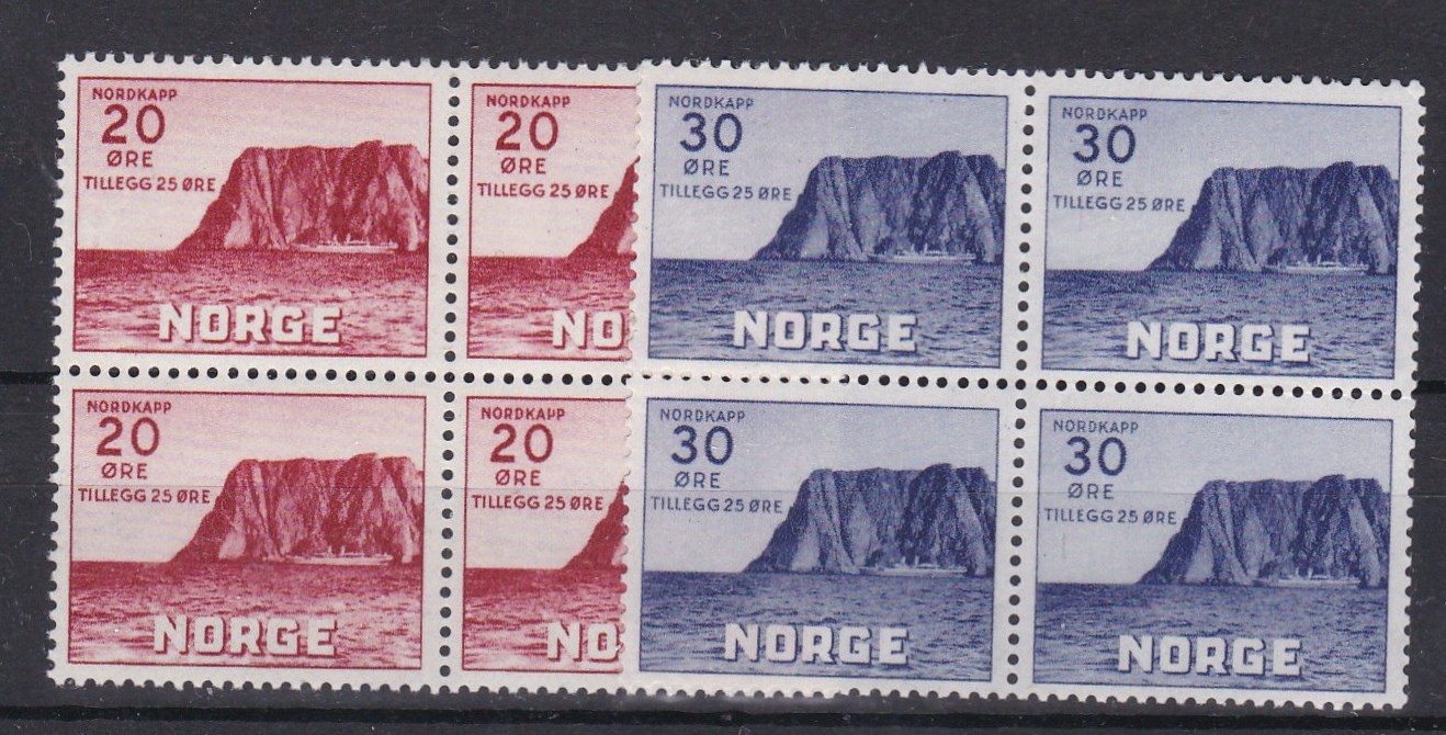 Nordkapp II ( NK 223/4) 4-blokk postfrisk
