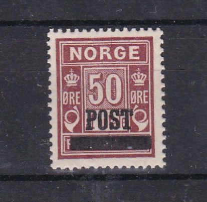 Portoprov. 50 øre ( NK 169) postfrisk