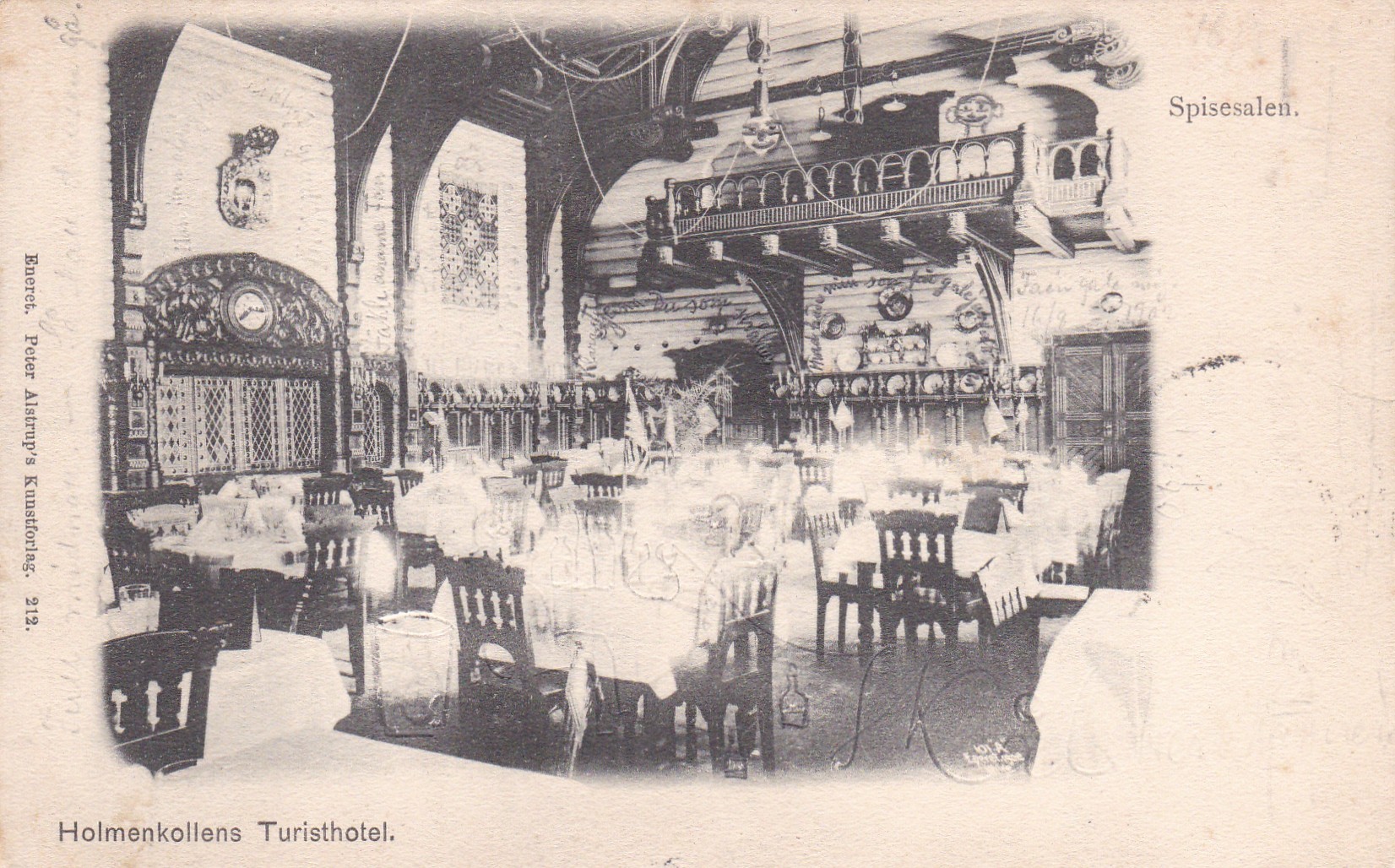 Holmenkollens Turisthotel. Spisesalen (Peter Alstrup 212)