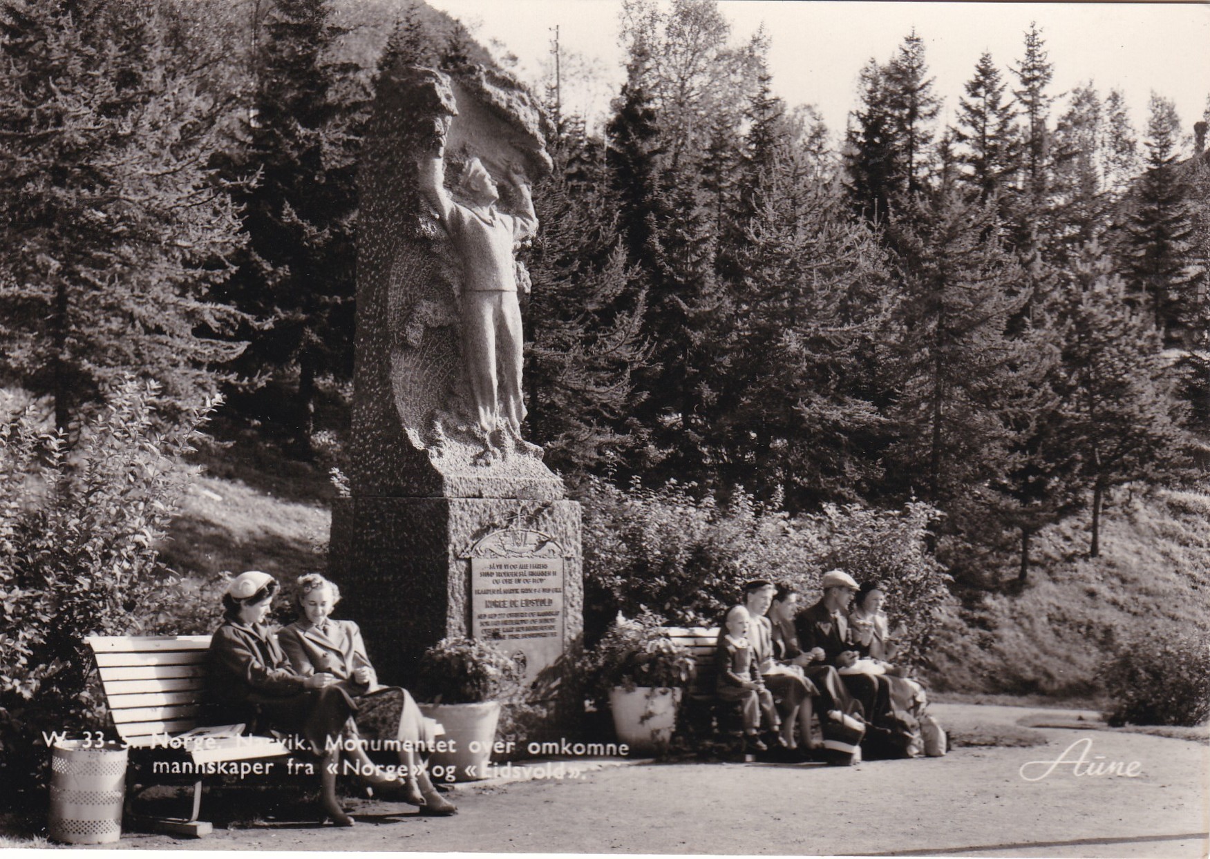 Narvik. Monumentet over omkomne mannskaper fra Norge/Eidsvold