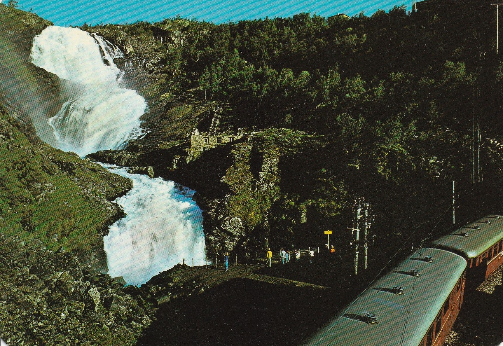 Kjosfoss , Flåmsbanen , Flåm . Husmo-foto 5743/27