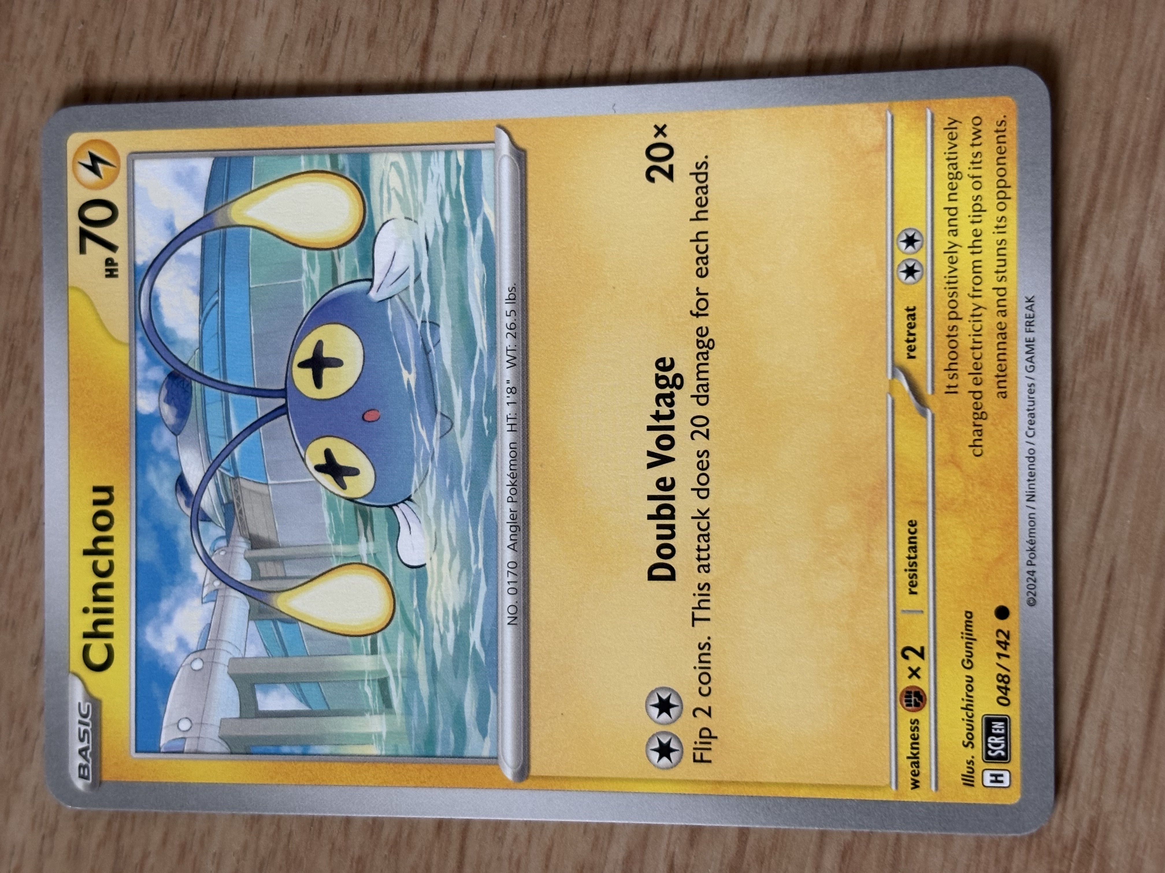 Chinchou - 2024 - HP 70 - 048/142 - V