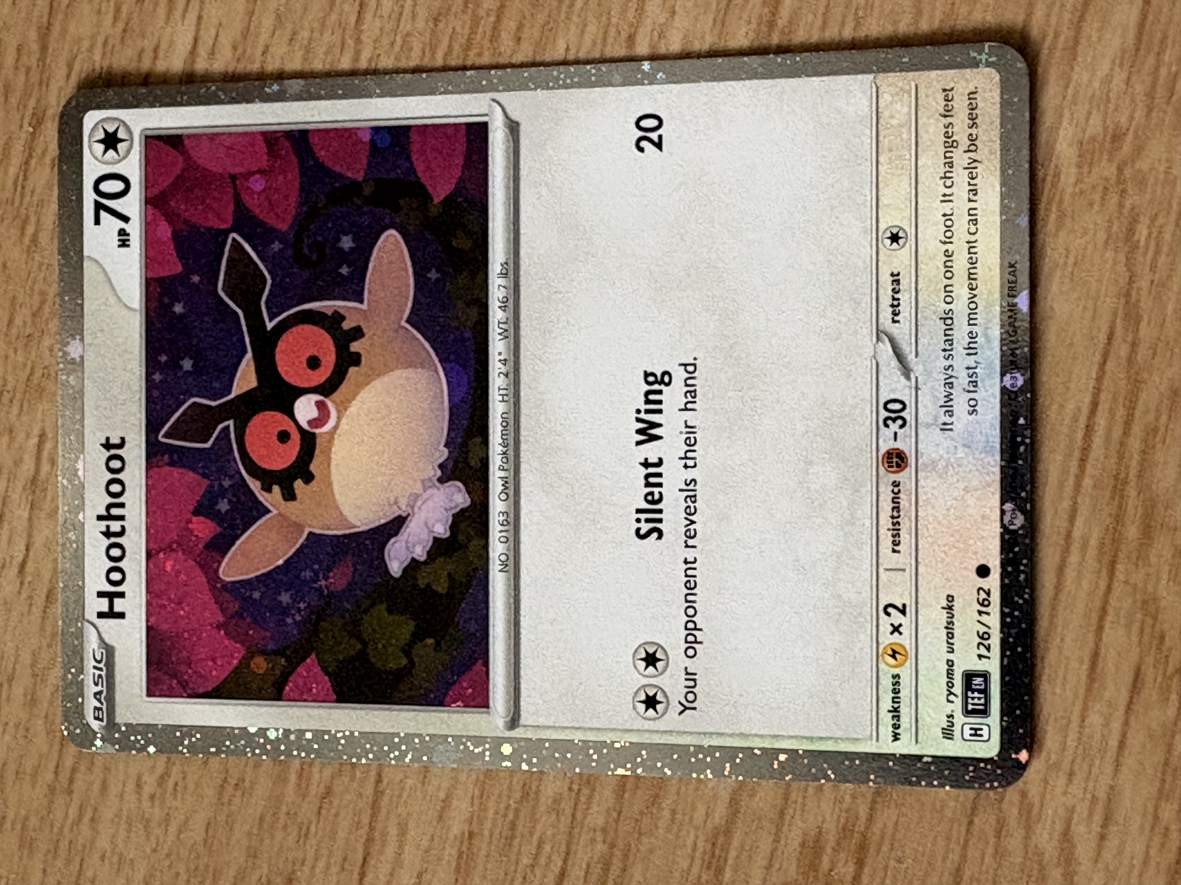 Hoothoot - 2024 - HP 70 - 126/162 - V