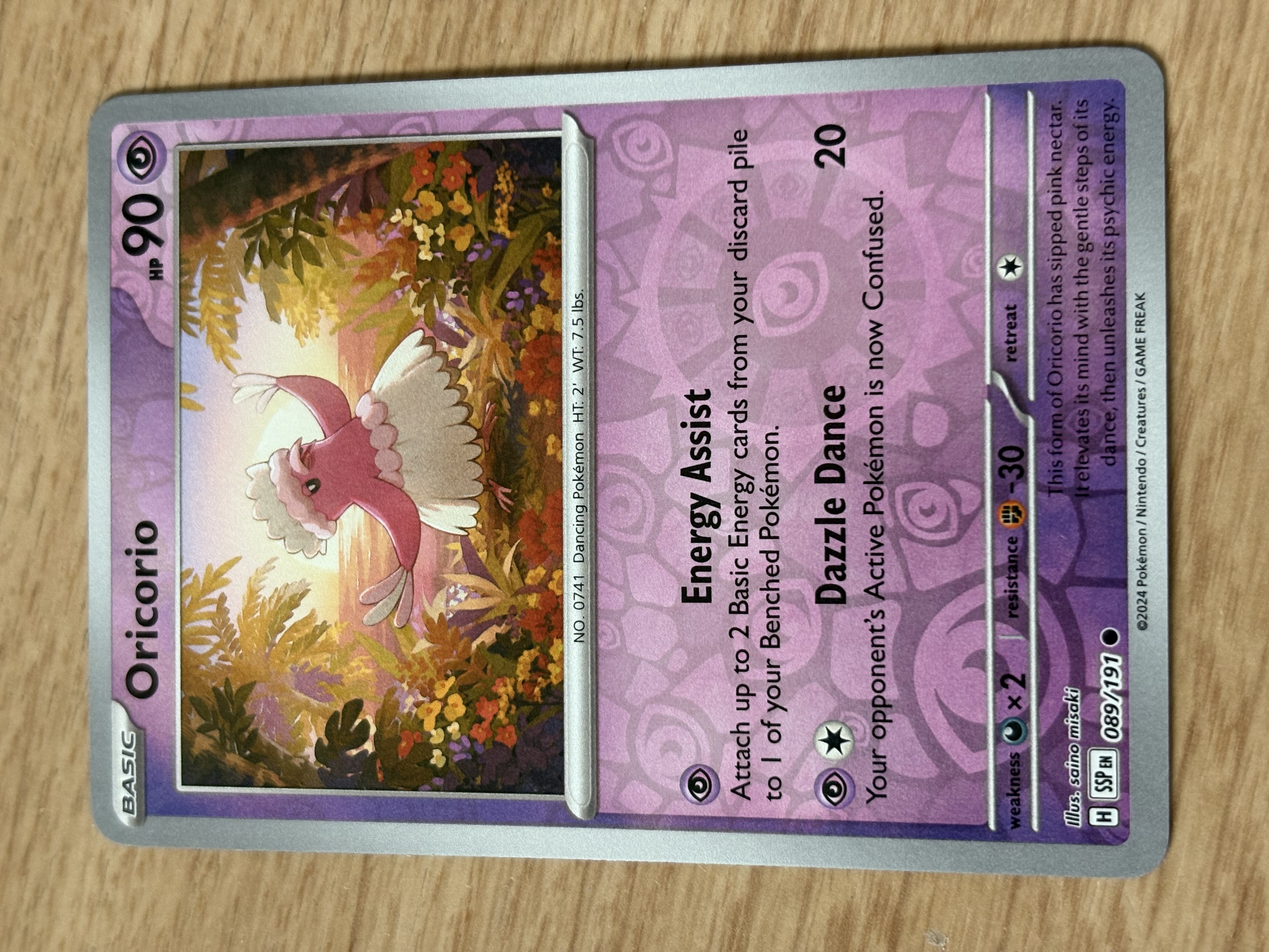 Oricorio - 2024 - HP 90 - 089/191 - V