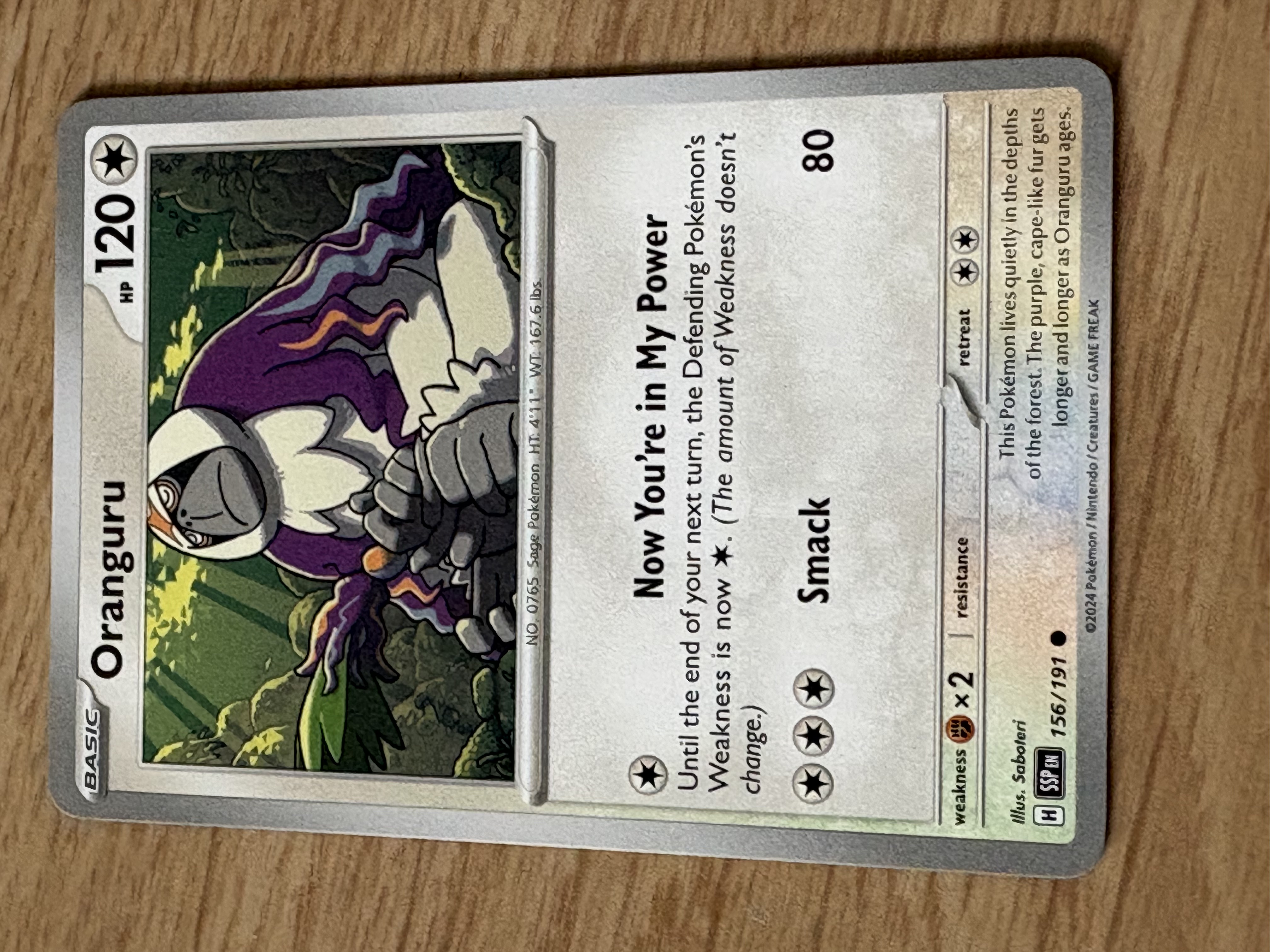 Oranguru - 2024 - HP 120 - 156/191 - V
