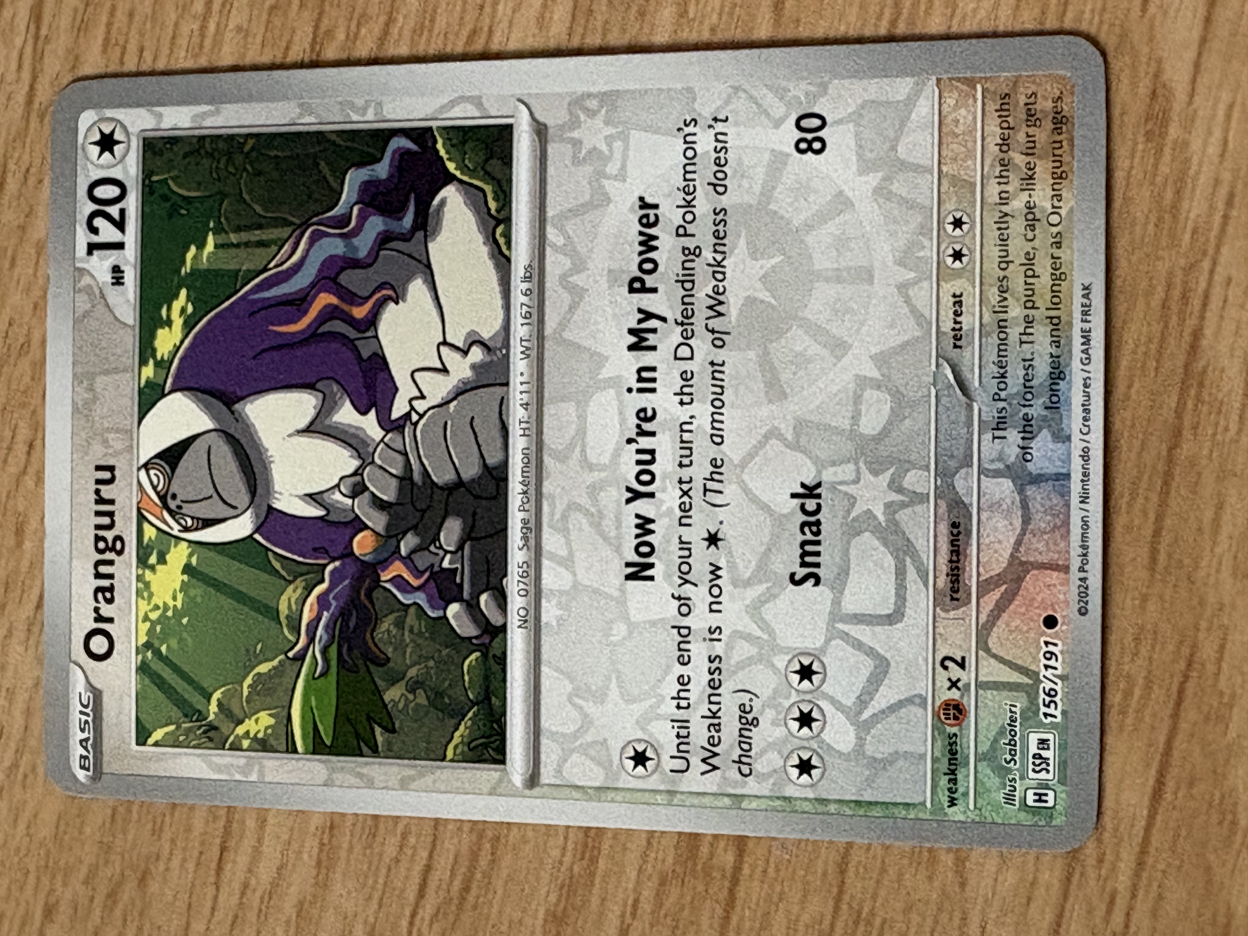 Oranguru - 2024 - HP 120 - 156/191 - V