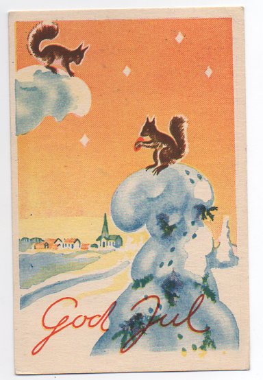Per Room 2 ekorn småformat brukt 1944