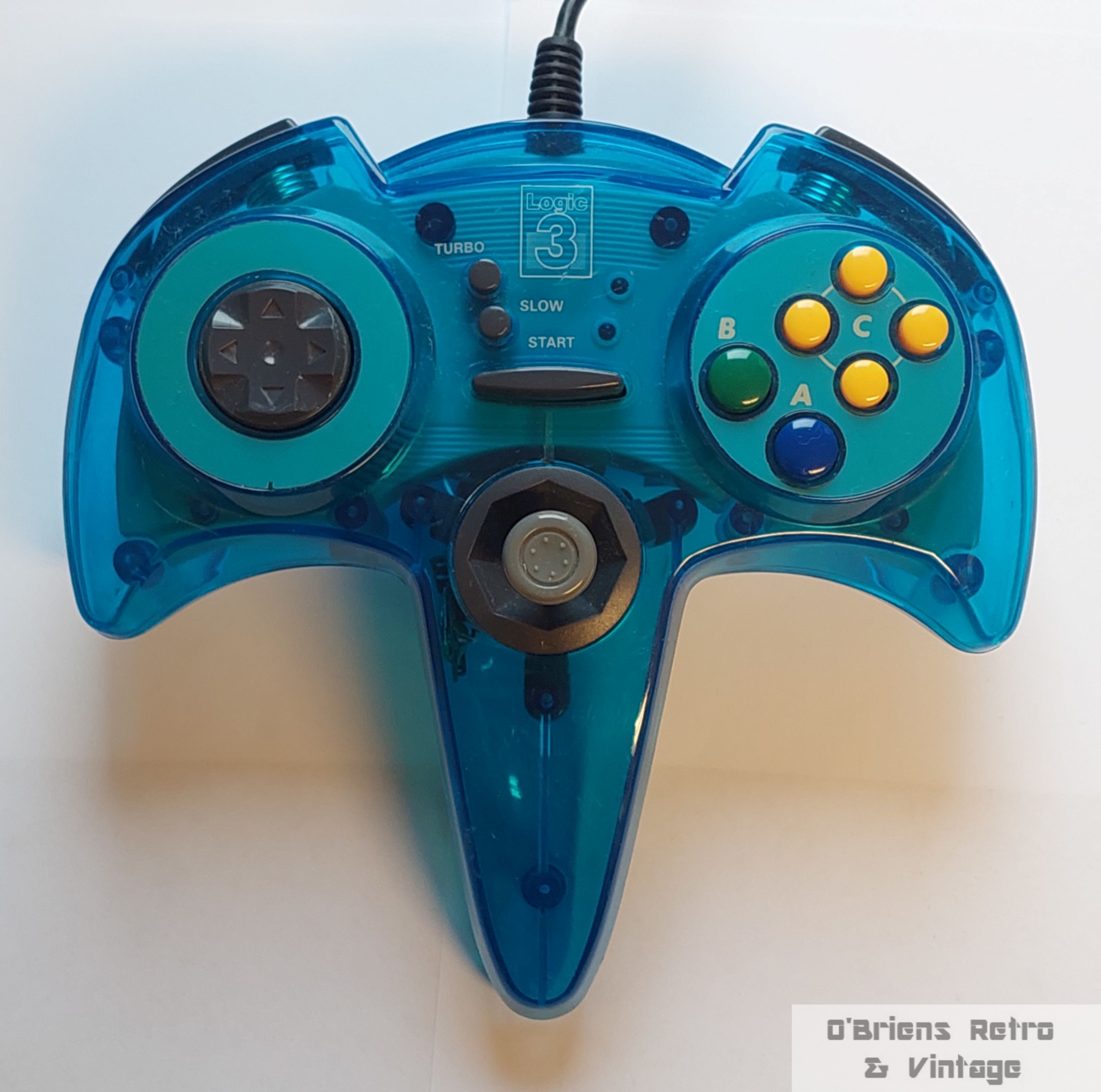 Logic3 GP4 AD - Blå transparent Nintendo 64 håndkontroll