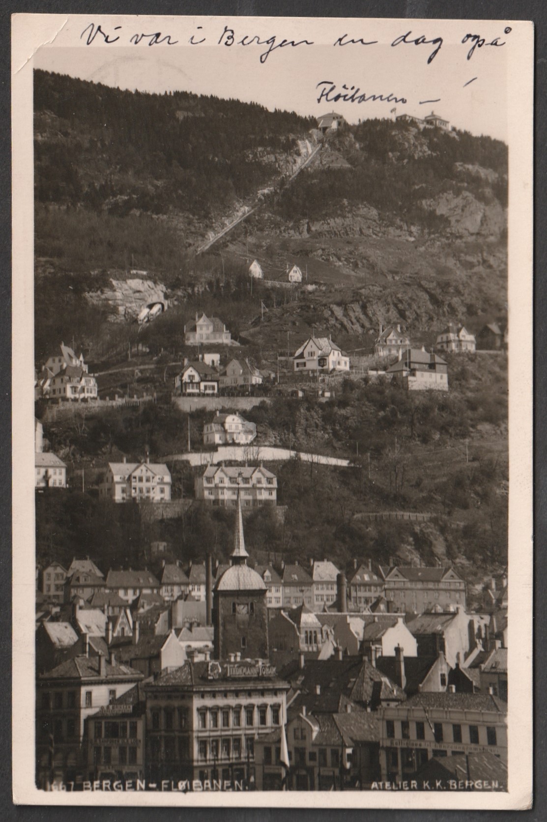 Bergen. Fløibanen. K.K. 1667