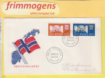 Norges Storting, Norge FDC NK 668-69 (48872)