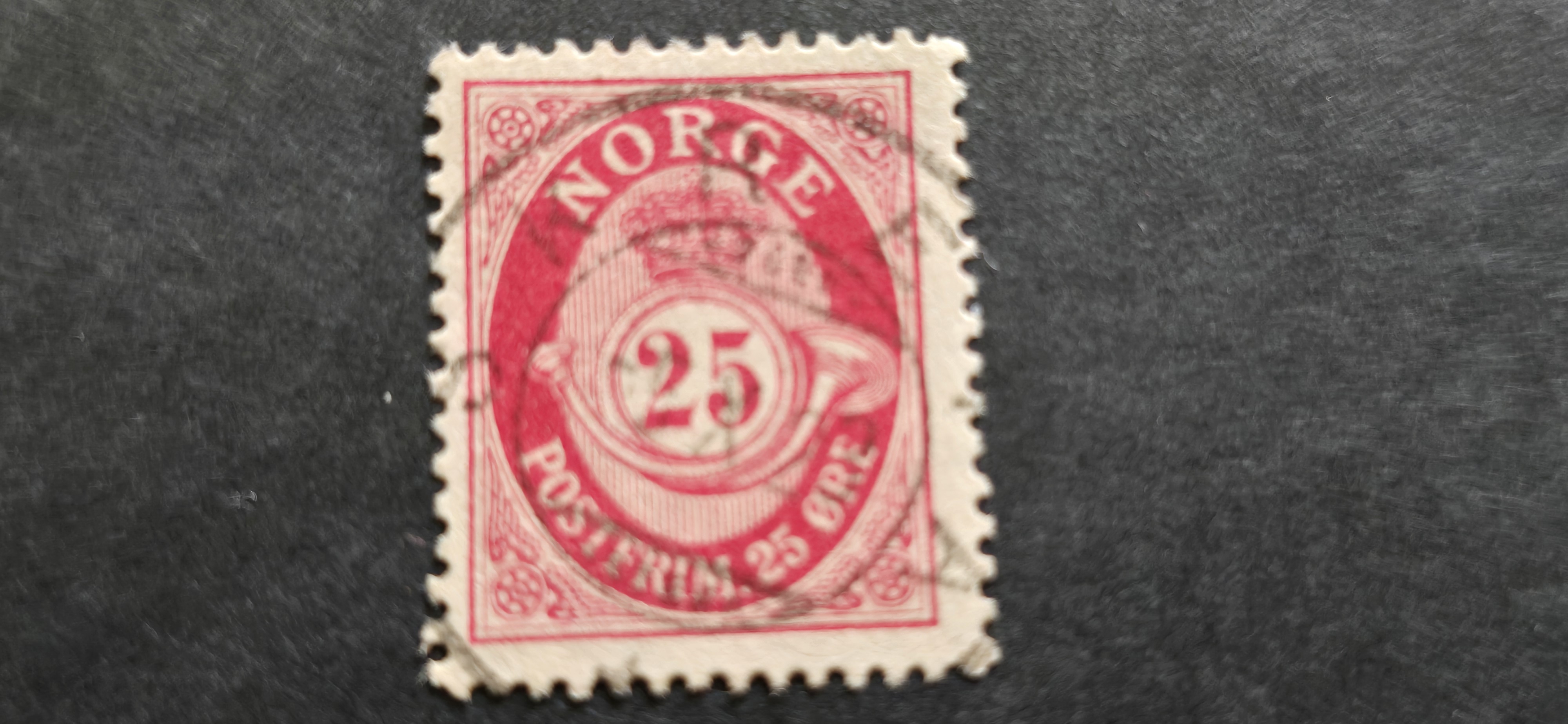SKREIA -5 X 23 NK 123 25øre LØVE OPPLAND