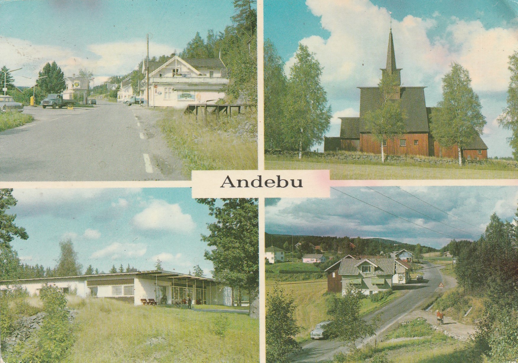 Eldre kort fra Andebu. Brekke 45 . Pst