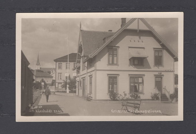 Grimstad Jernbanestationen Küenholdt 2292 ubrukt
