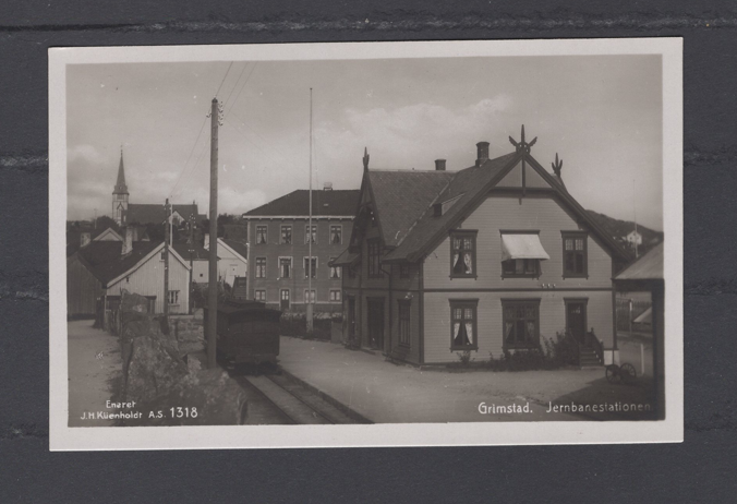 Grimstad Jernbanestationen Küenholdt 1318 ubrukt