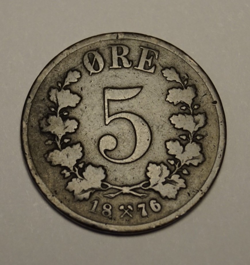 5 øre 1876   (5782)