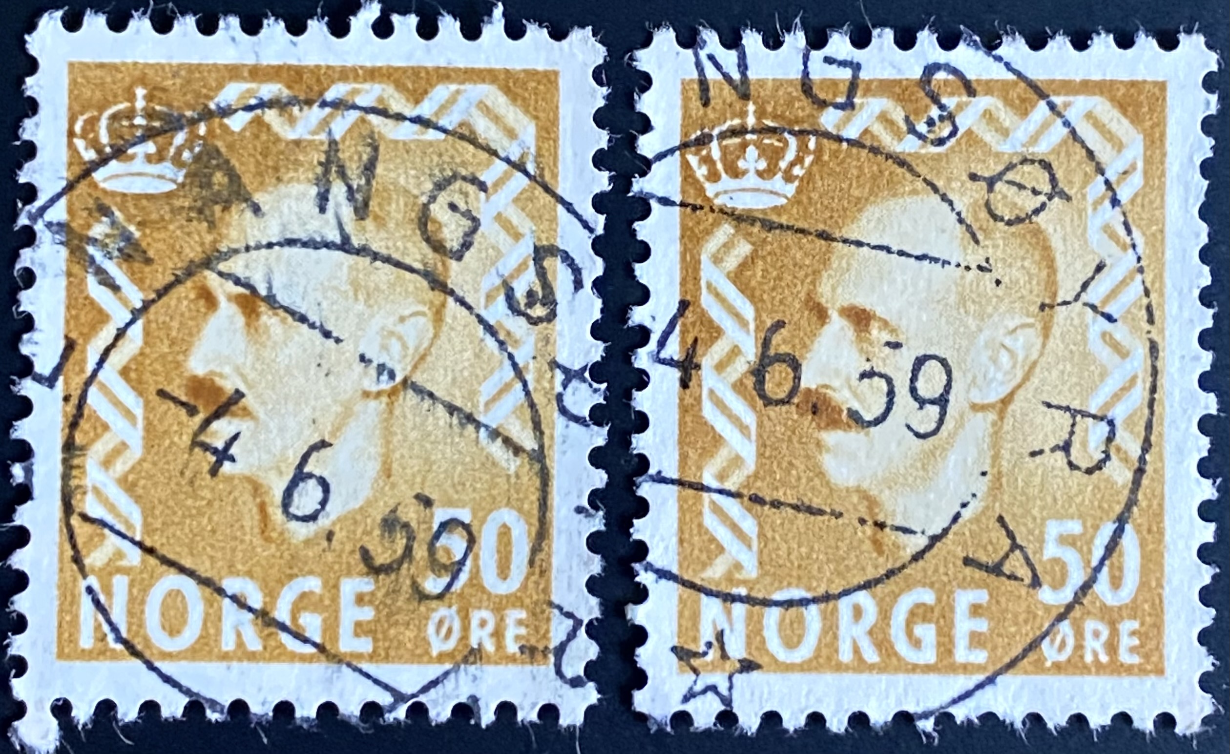 NK 434 2 stk Stemplet Lenangsøyra (Grad 6)
